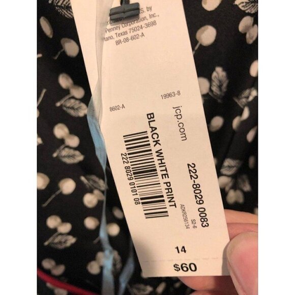 Cherry Wrap Surplice Pinup Fit & Flare Dress #3656-3 - Picture 3 of 4